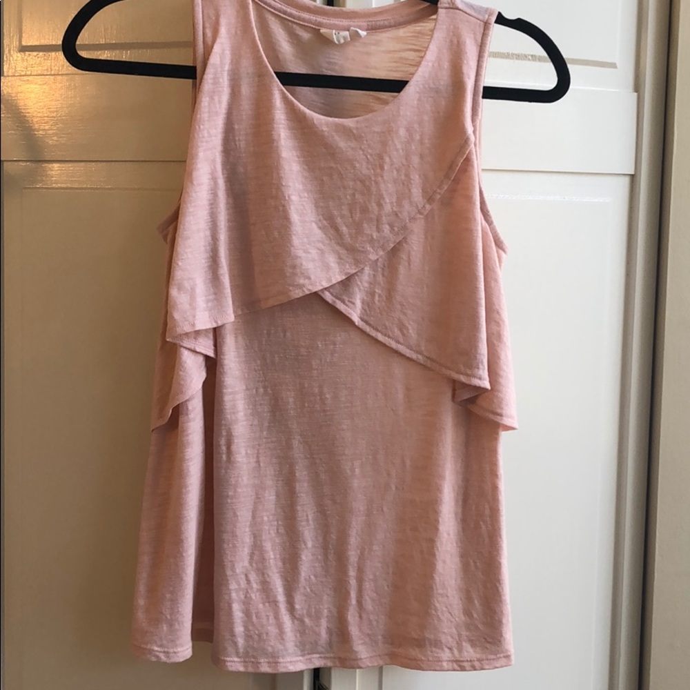 Powder pink swing top, size xs
